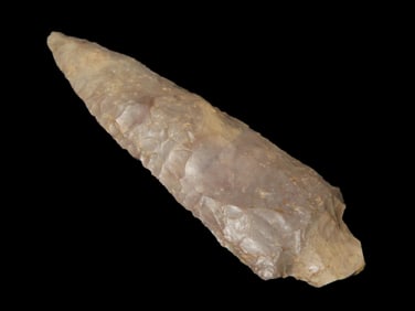 3 1/4" X 1 1/16" Pickwick, Ft. Payne chert, Jerry Dickey COA, EX Jim Whitlock, Michael Steele