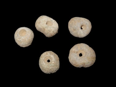 Set of Stone Beads, EX Dave Harvey, Found near Spiro, OK