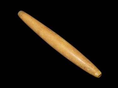 Authentic Iroquois Bone Pipe Bead From a Historic Breast Plate