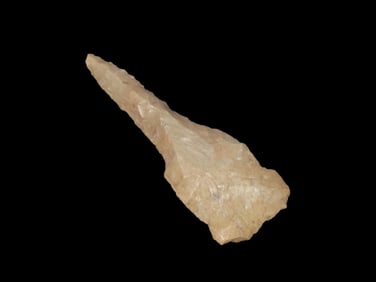 2 3/4" Paleo Drill Well Made, Grinding on Base, Tennessee, Ex Walt Mclntire Collection