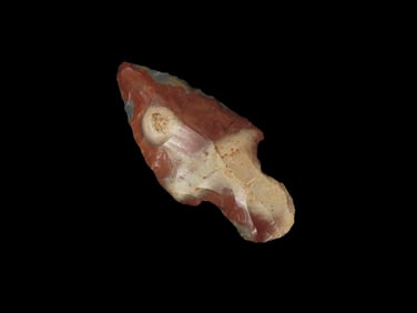 1 7/8" Bottleneck, Red, white and blue, Mason Co., IL