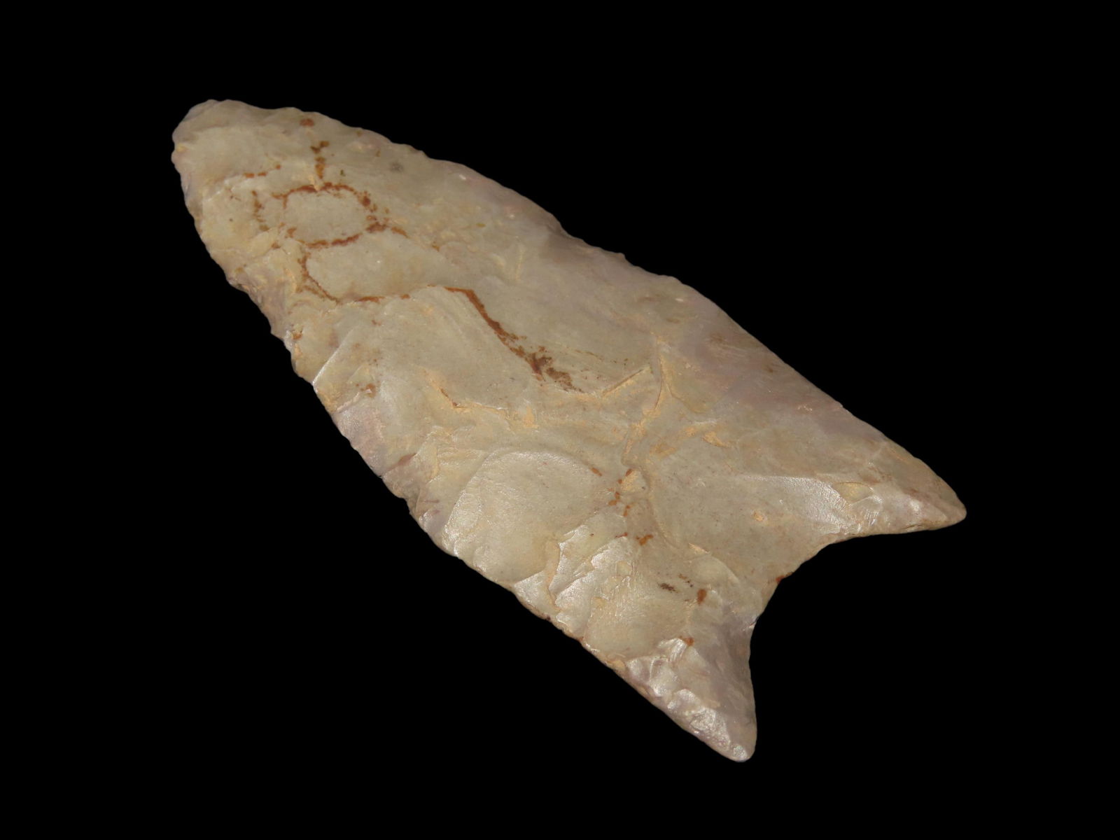 2 3/4" Fluted Clovis Redstone,**RESTORED** EX Walt McIntire, EX  Dr. Hughes, KY (1 of 5)