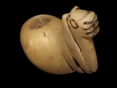 4 1/4" X 2 7/8" Canopa, Colorful Hardstone, Motley COA, Leithoff COA, Peru