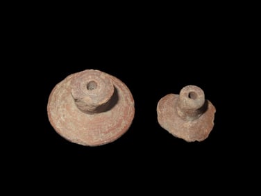 Pre Columbian Pottery Bead, Ear Spools, Nicely Made, Maya Culture, 2000 BC - 1697 AD, Belize