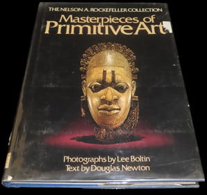"Masterpieces of Primitive Art" book, hardcover with dust cover