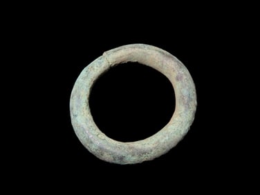 Rare African Bronze Yoruba "Manilla" Currency Ring, 17th - 19th C, Nigeria