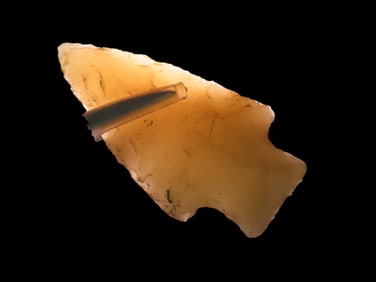 2 1/8" Translucent Novaculite Kays Point, Cave Find, Ex Larry Garvin, Ex Jim Lee Collection,