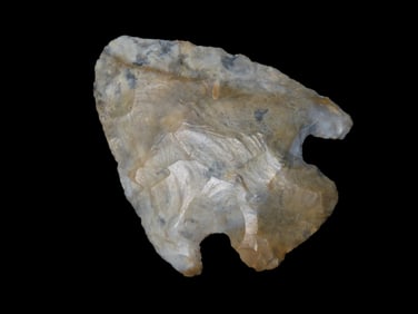 1 15/16" Corner Notch, Coshochocton, Found by Boyd Crutcher, Ex Jim Lee Collection, Reviewed and