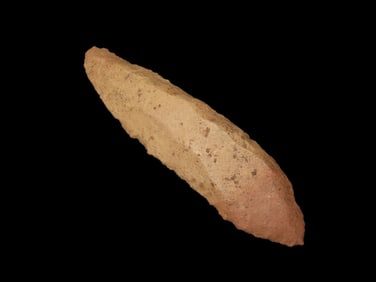 3 7/8" Micro Flake Paleo Knife, Ex Bill Pettit Collection, Reviewed and Approved Authentic by Jerry