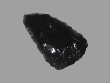 2 5/8" Obsidian Knife, Reviewed and Approved Authentic by Jerry Dickey, Humboldt Co NV