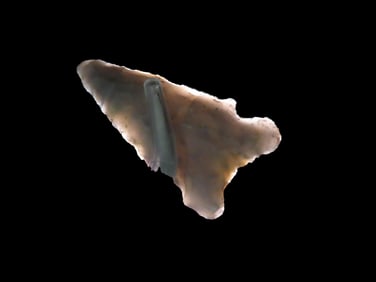 1 3/4" Graham Cave, Grey Translucent Novaculite, EX Michael Allen, EX Jim Lee Collection, Dickey