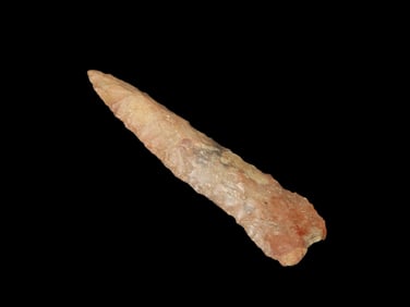 2" Red Mottled Drill, EX Jim Lee Collection, Dickey COA, Hardin Co., TN