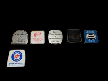 Set of 6 Antique Advertising Measuring Tape