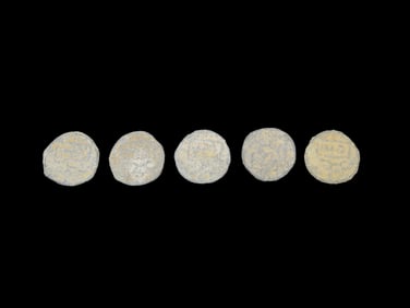 5 Medieval Coin Tokens
