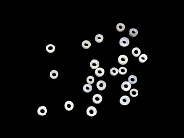 Set of Authentic Beads found in Northern Carolina Made of a Neat Pipestone Material