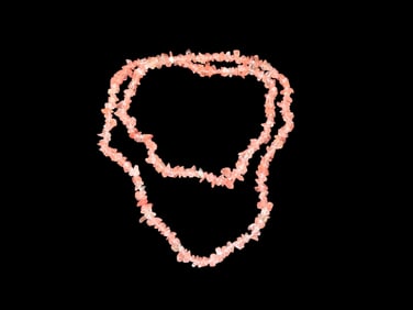 Cherry Quartz Chip Bead Necklace