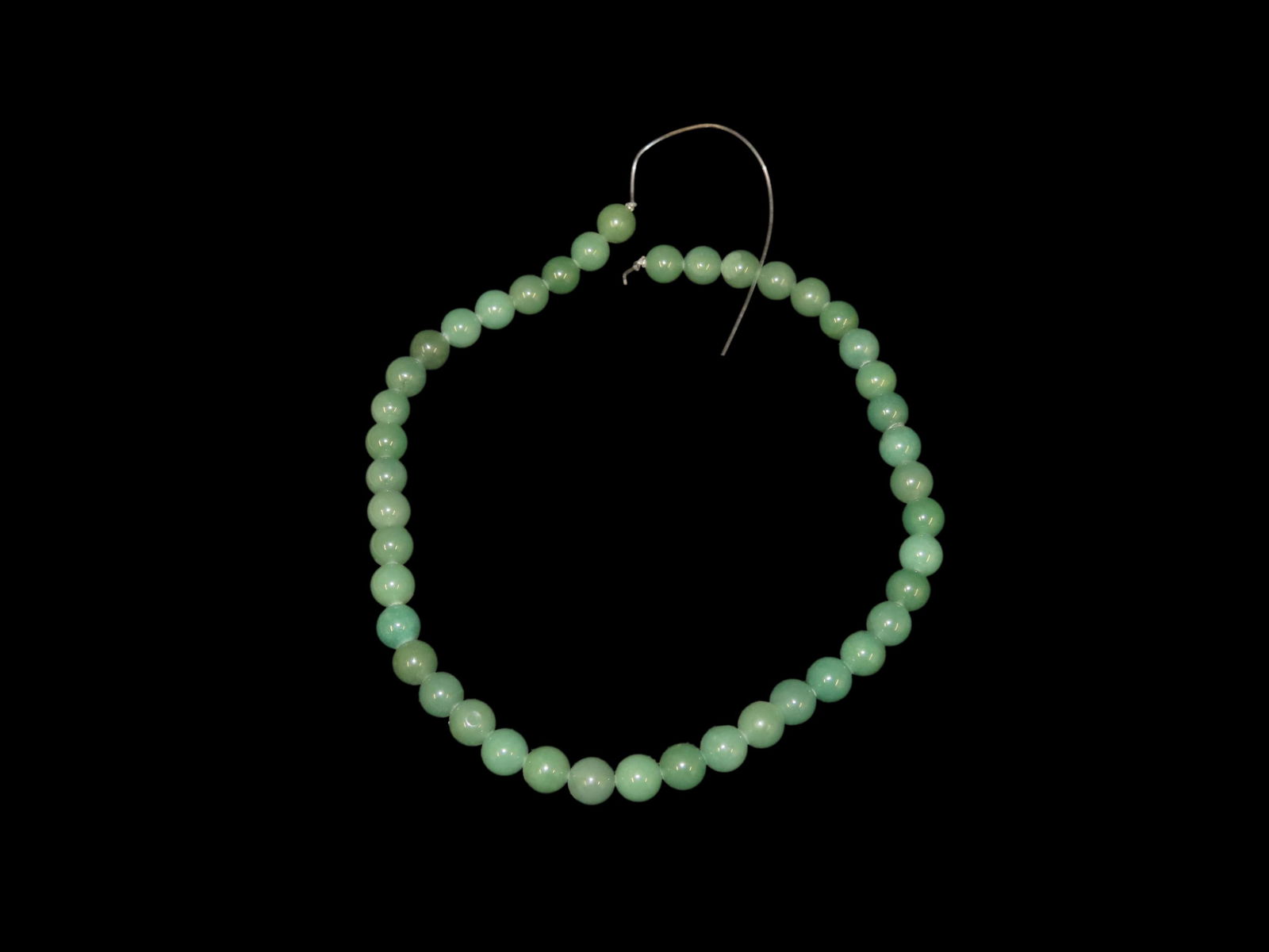 Strand of Jade Beads from China: Strand of Jade Beads from China