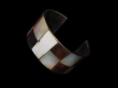 Gorgeous Abalone Shell Cuff Bracelet, made in Phillipines