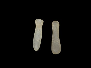 Neolithic NW Sahara Crystal Quartz Ear / Nose Plugs 3500 Years Old