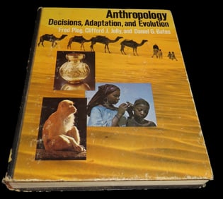 9 1/2" x 7 3/4" Hardbound Anthropology Decisions, Adaptation, and Evolution Book