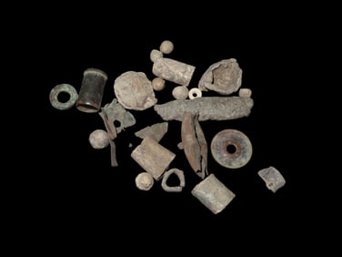 Lot of Miscellaneous Copper, Metal, and Rock Items, Found in Southern Iowa