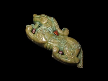 Old Chinese Hongshan Culture Type Jade Effigy Carving/Pendant