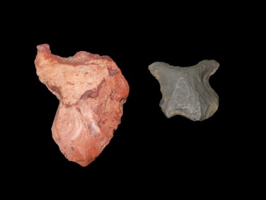 2 Eccentric Arrowheads, Jefferson City Mo.