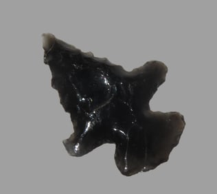 13/16" Bear River Obsidian Arrowhead, Found in Lake County Oregon