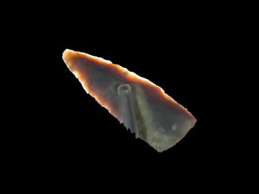 1 5/8" Triangular Point From Fox Field Kentucky, Ex Walt McIntire Collection