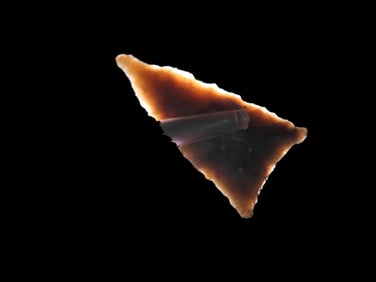 1 1/2" Triangular Point From Fox Field Kentucky, Ex Walt McIntire Collection