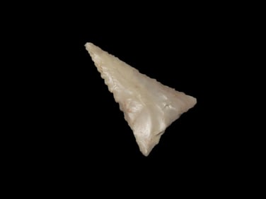 1 3/16" Triangular Point, From Fox Field Kentucky, Ex Walt McIntire Collection