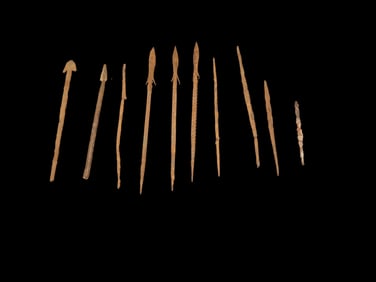 Mid 1800s Iron Spear Tip Barbed, Africa