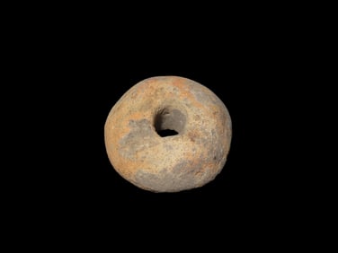 1" Pre-Columbian Pottery Bead Whirl, Guatemala