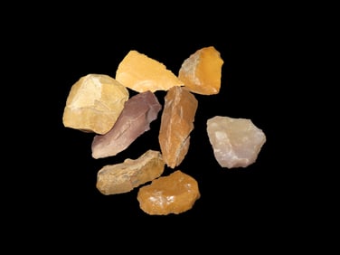 Quality Set of Thumb Scrapers Uniface Nice Agates, Western USA / Northern Plains