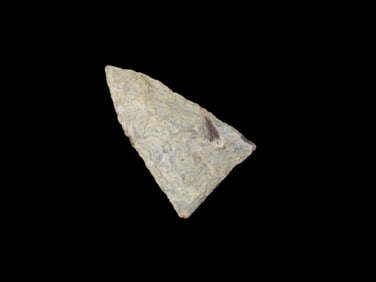 1 1/4" Heavily Patinated Knife River Dart Point Montana