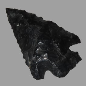 1 5/16" Hells Canyon Obsidian Arrowhead, Lake County Oregon