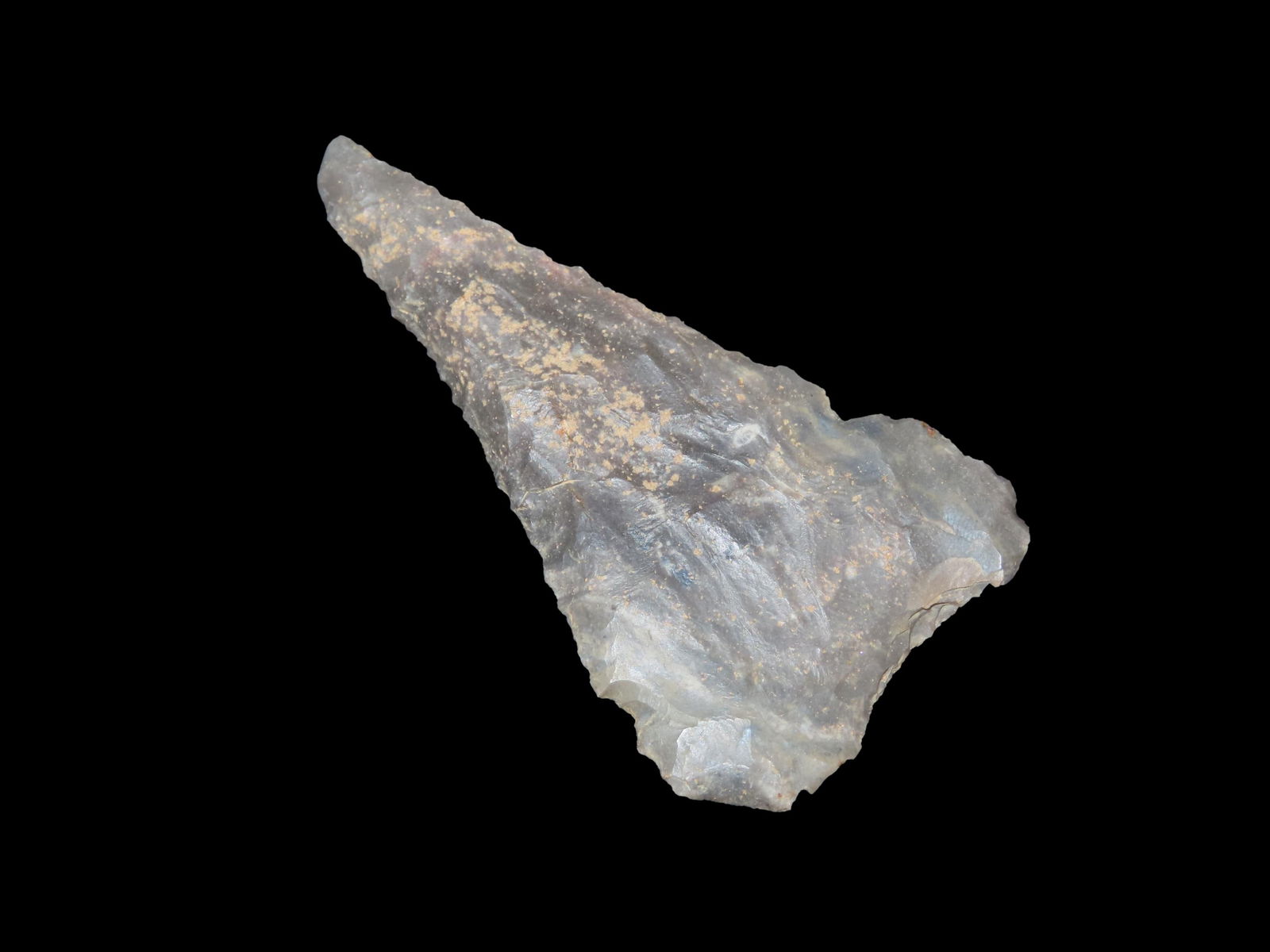 3 1/2" Beveled Cobbs Triangular Blade, Made from Hardstone, Found in Southern Indiana (1 of 5)