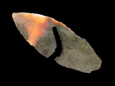 3 1/2" Translucent Blade Found by Walter Johnson in Seneca, Illinois, Across From Skrivany Funeral