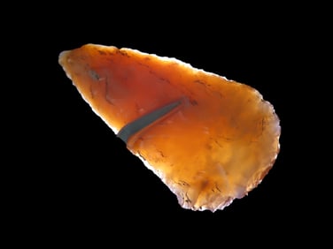 2 3/4" Oustanding, Highly Translucent Chalcedony Blade found in Wyoming