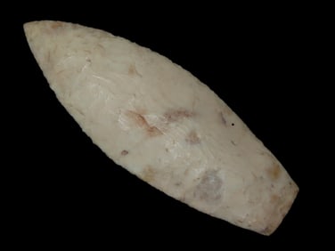 3 3/4" Agate Basin found in Lee County Iowa, Minor Restoration to the base and tip