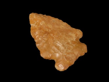 2 1/4" Colorful Arrowhead Found by Geoff Sandt in St. Louis Co. Missouri, Known as the Rockhunter on