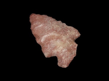 2" Colorful Arrowhead Found by Geoff Sandt in St. Louis Co. Missouri, Known as the Rockhunter on