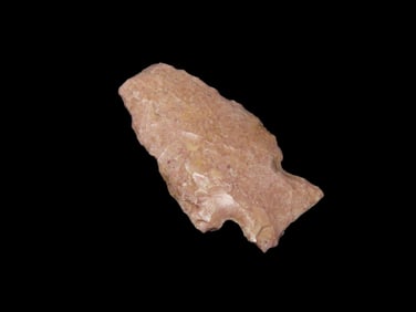 1 9/16" Colorful Arrowhead Found by Geoff Sandt in St. Louis Co. Missouri, Known as the Rockhunter