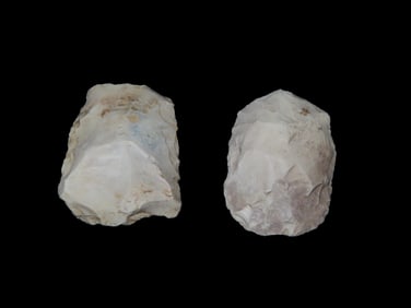 Grouping of 2 Blades Found by Geoff Sandt in St. Louis Co. Missouri, Known as the Rockhunter on