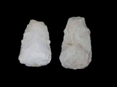 Grouping of 2 Archaic Tools Found by Geoff Sandt in St. Louis Co. Missouri, Known as the Rockhunter