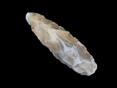 5 11/16" Flint Chisel Found by Geoff Sandt in St. Louis Co. Missouri, Known as the Rockhunter on