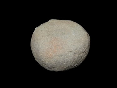 2 3/4" X 1 7/8" Discoidal Found by Geoff Sandt in St. Louis Co. Missouri, Known as the Rockhunter on