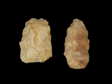 Grouping of 2 Artifacts Found by Geoff Sandt in St. Louis Co. Missouri, Known as the Rockhunter on