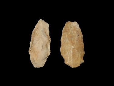 Grouping of 2 Artifacts Found by Geoff Sandt in St. Louis Co. Missouri, Known as the Rockhunter on