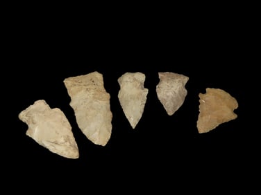 Grouping of 5 Arrowheads